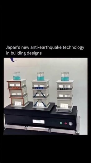 Japan's new anti-earthquake technology in building designs 😍