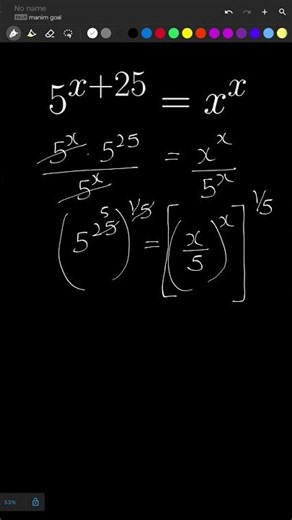 5^(x+25) = xˣ | Solve in 3 Lines | Brilliant Exponential Equation | Olympiad Math