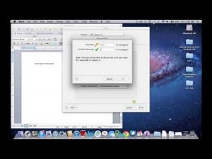 Printers: How to use Secure Print on Xerox with MacOS X
