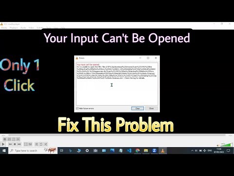 Your Input Can't Be Opened Problem. How To Fix It? || Tech Tackle