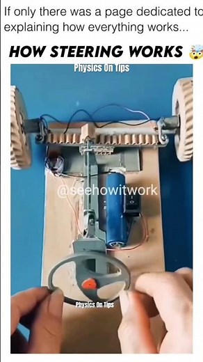 How steering works #physicsontips #experiment #science #mechanics #potofknowledge #projects #pot