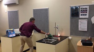 Had fun in Chemistry today with Calcium Carbide, Water and Ethylene gas. The Calcium Carbide reacts with the water in the bottom of the tube to produce ethylene. Lollies are then shoved down the top, and when the sparkler reaches the gas....BOOM! | Make Science Fun