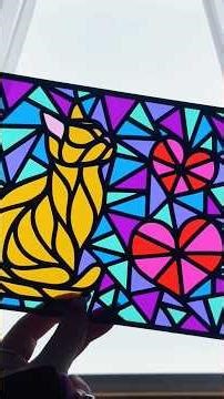 ✨fake stained glass project using my Xtool P2S laser!✨ #zenspiredesigns #xtool #xtoollaser #xtoolp2s