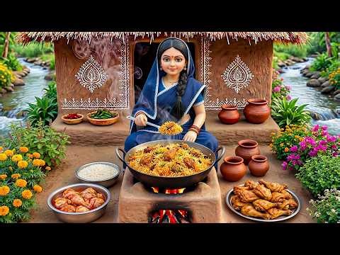 🍛🔥 Miniature Doll Cooks Biryani Rice | Relaxing Indian Tiny Kitchen ASMR