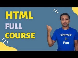 HTML Full Course with projects | Zero to Hero | English Tutorial 2.5 hours