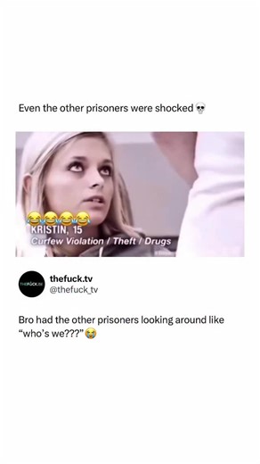 Memes, Entertainment, News on Instagram: "The moment comes from A&E’s series Beyond Scared Straight, where real inmates speak to teenagers with repeated behavioral issues as part of a deterrence program. The show became known for unscripted, high-intensity interactions, and many clips went viral because both the guests and inmates often reacted with visible confusion or fear when confronted by life in prison. In this scene, the inmate’s sudden claim about “being out there in the streets” catches