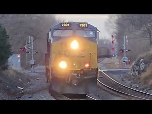CSX 7301 Leads CSX 986 CSX 5256 CSX 157 on Coal Train Passing Through in Shenandoah Junction WV