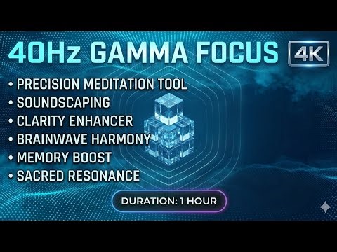 40Hz Gamma Binaural Beats | 100Hz - 140Hz Deep Focus & Memory | Neural Stimulation | 1 Hour