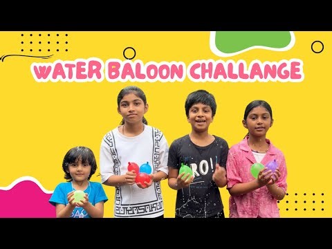 Water Balloon Challenge | Fun, Laughs 🌈🎈#familyvlog#trending
