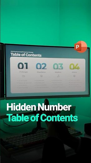 Create a Hidden Table of Contents with PPT #powerpoint #tableofcontents #environment