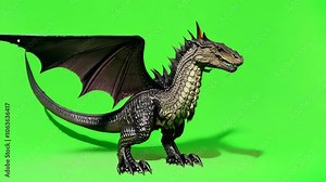 A dark, realistic zombie with torn clothes and a menacing expression, standing against a green background. This character evokes a creepy and unsettling atmosphere, fitting for horror or suspense anim