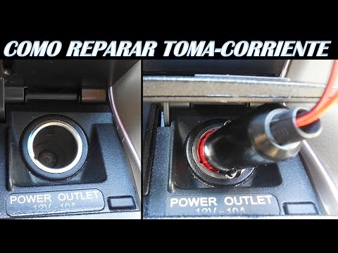 Como reparar toma de corriente 12v (cenicero) que no funciona en el auto