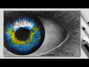 Drawing Hyper Realistic Eye - Easy Step by Step Tutorial for BEGINNERS