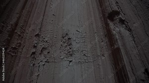 Narrow Slow Canyon as Deep Hole, Low Angle View. Cathedral Gorge State Park, Nevada USA. Eroded Bentonite Clay, Natural Wonder, Low Angle View