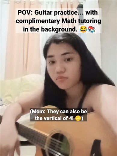 Guitar practice with math tutoring in the background — Crow fingerstyle
