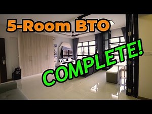 HOME TOUR: 5-Room BTO - Modern, Elegant Interior Design | 竣工了，来参观吧 5 房式 BTO - 摩登，简约设计风格
