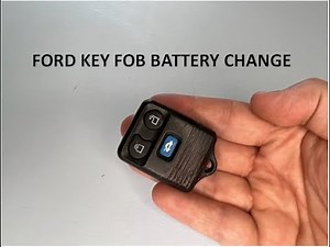 How to replace the key fob battery in a Ford Transit Connect