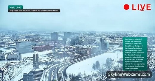 【LIVE】 Live Cam Oslo - Norway | SkylineWebcams