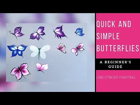 Quick and easy Butterflies | acrylic painting | Beginners painting ideas | Diy