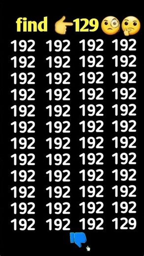 find odd number👉 129#braintest #math #puzzle #find #education #youtubeshorts #gk question #shorts