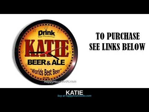 Personalized Beer Clocks KATHAN to KATKE happyhourclocks com