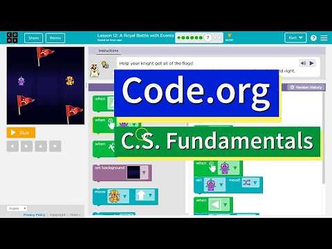 A Royal Battle with Events Lesson 12.7 Course B Code.org Tutorial with Answers