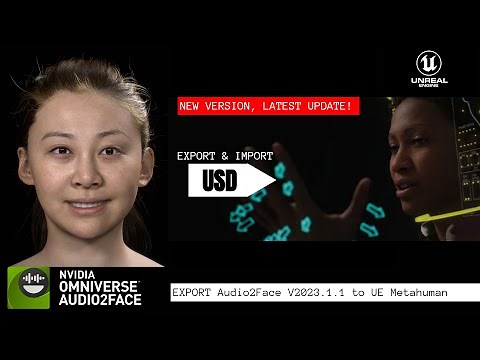 How to Export Nvidia Audio2face facial Animations into UE5 Metahuman