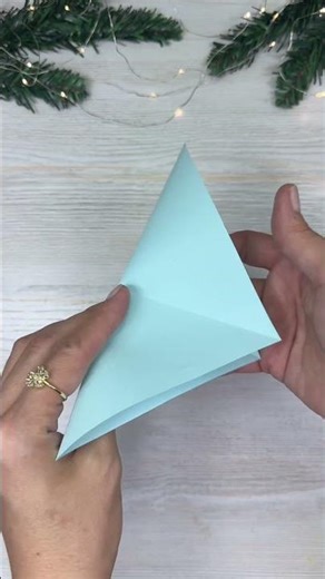 DIY 3D Snowflake ❄️ Paper Craft #Shorts