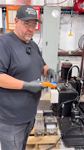 Master Fluid Solutions on Instagram: "Good coolant does not stay good by accident. It is checked, measured, and adjusted. In this clip, Adam Booth (@Abom79) with Booth Machine Shop walks through a simple but critical practice using a refractometer to verify coolant concentration. A few drops tell the real story. If concentration drifts, performance, tool life, and sump health follow. Routine testing helps maintain proper mix, keeps bacteria in check, and protects machines from avoidable wear. It