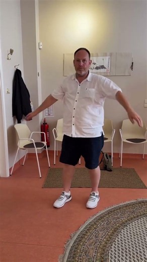 Shoulder and neck mobilization exercises while walking