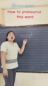 4.6K views · 44 reactions | How to pronounce receipt #Pronunciation #reading l #vocabulary #english #education | Teacher Anne | Facebook