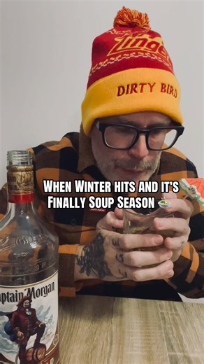 Soup there it is #winter #soup #rum #captain