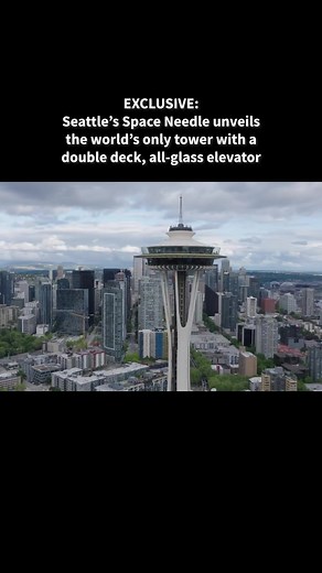 The Space Needle, one of the most recognizable buildings in the world and a signature part of the Seattle skyline, is undergoing a massive $100 million renovation that includes floor-to-ceiling glass elevators, a revolving glass floor in the restaurant and adding 176 tons of glass to the observation decks, giving visitors they’re floating above the city. #TODAYShow