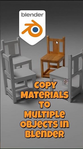 One Click Material Copy in Blender | Must-Know Shortcut! #blendershorts #blender #blender3d