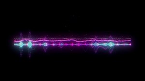 Audio Waveform Visualization. Audio Spectrum, equalizer, and particles.