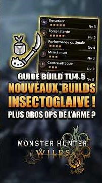 Le nouveau meilleur build DPS à l'Insectoglaive dans Monster Hunter Wilds !