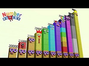 Numberblocks Comparison 20000 21000 22000 25000 30000 Numberblocks Standing Tall BIGGEST NUMBER