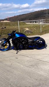 78K views · 7K reactions | Posted in https://darkkustom.com/harley-davidson-v-rod-blue-carbon-by-custom-bobber-garage/ HarleyDavidson #vrod by @custom.bobber.garage | DarkKustom.com | Facebook