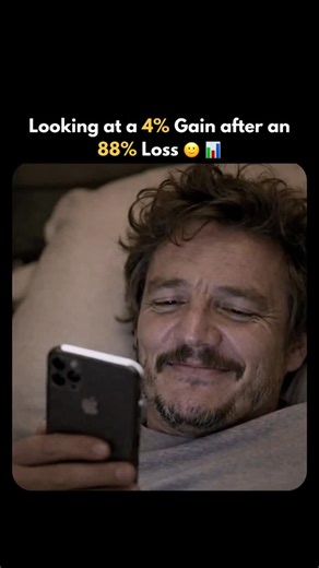 Fineryx | Markets | Business | Lost 88%. Gained 4%. Mood: “We’re so back.” This is why emotions and investing don’t mix. One green day doesn’t undo months of red. Zoom... | Instagram