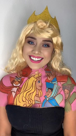 🐿 AURORA 🐿 #disney #disneyprincess #princessmakeup #maquillaje #princesadisney #sleepingbeautymakeup #labelladurmiente #fyp #parati