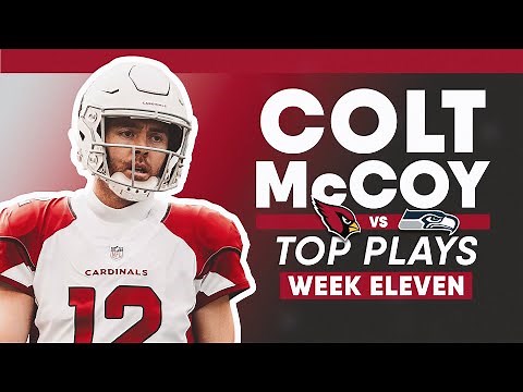 Colt McCoy's Top Plays from Week 11 Win vs. Seattle | Arizona Cardinals