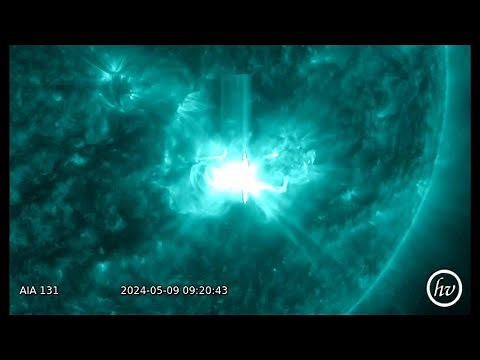 Sunspot erupts again with X2.2 solar flare! Spacecraft views