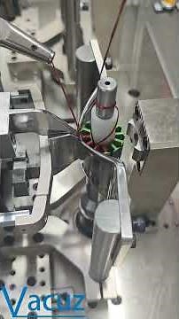 3220 FPV Drone Motor Vacuz 2 Stations Automatic External Stator Core Flying Fork Winding Machine