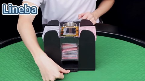 Automatic Card Shuffler 6 Deck,Battery-Operated Electric UNO Poker Shuffler, Heavy Duty Casino Playing Card Shuffler for Home Card Games