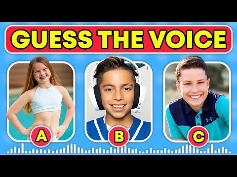 Can You Guess Youtuber by Voice? | Salish Matter, Royalty Family, Ninja Kidz TV