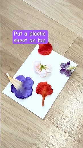 How to Press and print Real Flowers at Home 🌸 | Easy DIY Flower Preservation