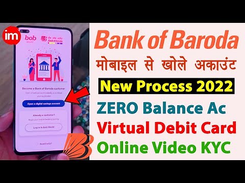 Bank of Baroda Online Account Opening 2022 - bob world account opening | baroda bank video kyc