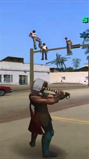 GTA Vice City Hammer Brutal Gang Kill 🔨🔥 #shorts