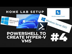 Laptop Home Lab Set Up Part 4 : Creating Hyper-V VMs using PowerShell