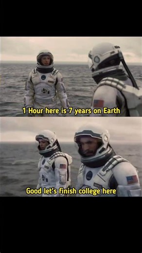 Interstellar Time Dilation Explained in 6 Seconds 🤯 | 1 Hour = 7 Years on Earth #space #shorts